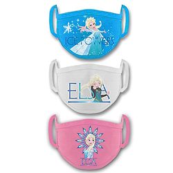 Babyhug 2 to 4 Years Months Washable & Reusable Knit Face Mask Elsa - Pack of 3