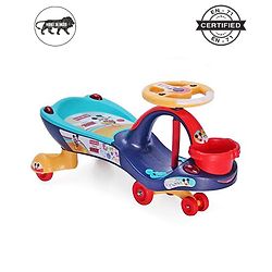 Babyhug Mickey Gyro Swing Car - Red Blue