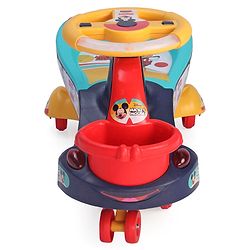 Babyhug Mickey Gyro Swing Car - Red Blue