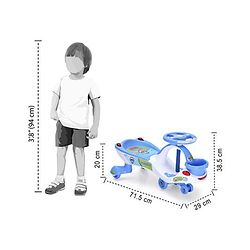 Babyhug Doremon Gyro Swing Car - Red Blue