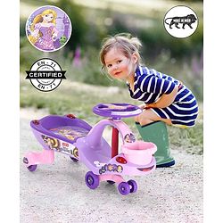 Babyhug Princess Gyro Swing Car - Purple