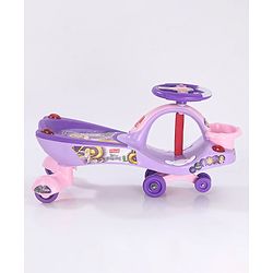 Babyhug Princess Gyro Swing Car - Purple