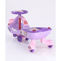 Babyhug Princess Gyro Swing Car - Purple