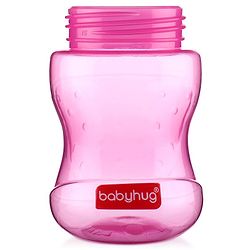 Babyhug Straw Sipper Bottle with Twin Handles  Green, 180 ml | BPA Free | Spill-Resistant |Easy Grip |Flip Up Straw | Travel Friendly | Ideal for Newborns & Toddlers |