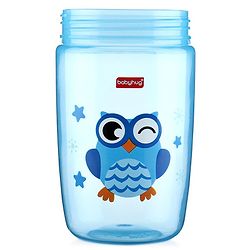 Babyhug Owl Print Soft Silicone Spout Sipper Blue - 360 ml