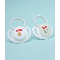 Babyhug Silicone Pacifier Pack of 2 - White