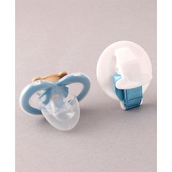 Babyhug Pacifier with Holder - Blue