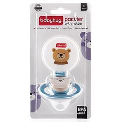 Babyhug Pacifier with Holder - Blue