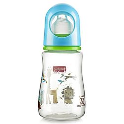 Babyhug Feeding Bottle Animal Print Blue And White Pack of 2 - 125 ml and 150 ml