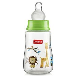 Babyhug Feeding Bottle Animal Print Blue And White Pack of 2 - 125 ml and 150 ml