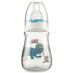 Babyhug Feeding Bottle Animal Print Blue And White Pack of 2 - 125 ml and 150 ml
