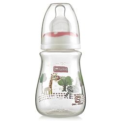 Babyhug Feeding Bottle Animal Print Pink & White Pack of 2 - 125 ml & 150 ml