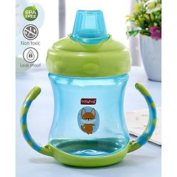 Babyhug Twin Handle Spout Sipper Bottle Green - 250 ml