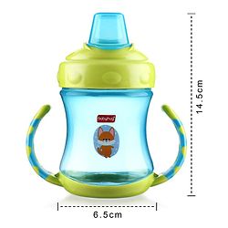 Babyhug Twin Handle Spout Sipper Bottle Green - 250 ml