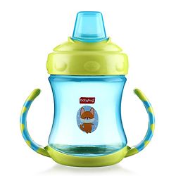 Babyhug Twin Handle Spout Sipper Bottle Green - 250 ml