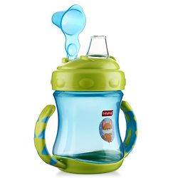 Babyhug Twin Handle Spout Sipper Bottle Green - 250 ml