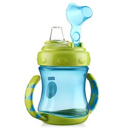 Babyhug Twin Handle Spout Sipper Bottle Green - 250 ml