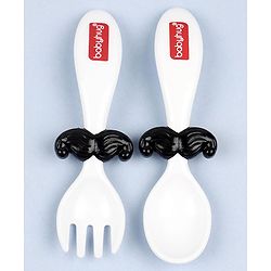 Babyhug Spoon & Fork Set - Black