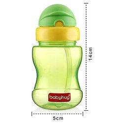 Babyhug Spout and Straw Sipper Set of 2 Green Blue - 180 ml Each