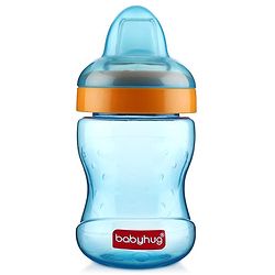 Babyhug Spout and Straw Sipper Set of 2 Green Blue - 180 ml Each