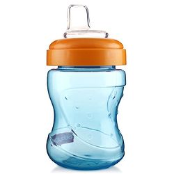 Babyhug Spout and Straw Sipper Set of 2 Green Blue - 180 ml Each