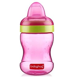 Babyhug Spout and Straw Sipper Set of 2 Pink Purple - 180 ml Each (Colour May Vary)