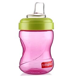 Babyhug Spout and Straw Sipper Set of 2 Pink Purple - 180 ml Each (Colour May Vary)