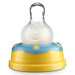 Babyhug Anti Colic Feeding Bottle Giraffe Shape Yellow - 250 ml