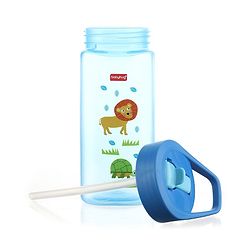 Babyhug Lion Print Toddler Square Spout Sipper Blue - 420 ml