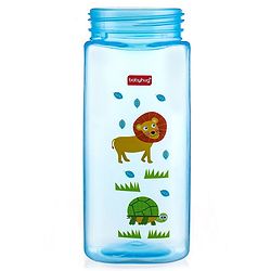 Babyhug Lion Print Toddler Square Spout Sipper Blue - 420 ml