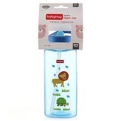 Babyhug Lion Print Toddler Square Spout Sipper Blue - 420 ml