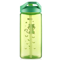 Babyhug Toddler Sipper with Square Spout & Lion Print  420 ml, Green | BPA Free | Easy Grip |Leak-Resistant |