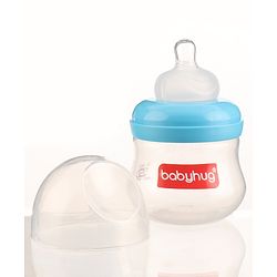 Babyhug Wide Neck Feeding Bottle Blue - 125 ml