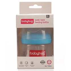 Babyhug Wide Neck Feeding Bottle Blue - 125 ml