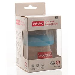 Babyhug Wide Neck Feeding Bottle Blue - 125 ml