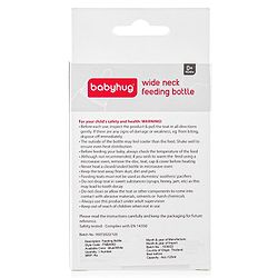 Babyhug Wide Neck Feeding Bottle Blue - 125 ml