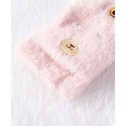 Babyhug Woolen Hand Gloves  - Pink