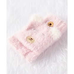 Babyhug Woolen Hand Gloves  - Pink