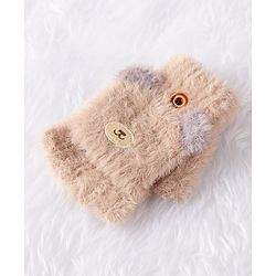Babyhug Woolen Hand Gloves  - Brown