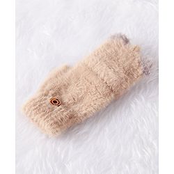 Babyhug Woolen Hand Gloves  - Brown