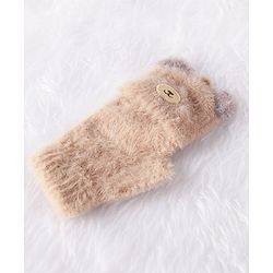 Babyhug Woolen Hand Gloves  - Brown