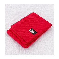 Babyhug Woollen Cap & Gloves With Muffler Pom Pom Detailing Red - Diameter 12 cm
