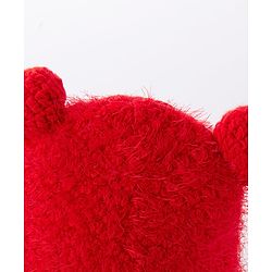 Babyhug Woolen Cap & Gloves With Muffler Red -  Diameter 10 cm