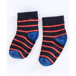 Cute Walk by Babyhug Anti Bacterial Ankle Length Socks Pack of 3 - Grey Blue