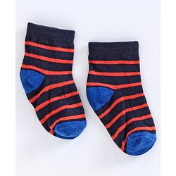 Cute Walk by Babyhug Anti Bacterial Ankle Length Socks Pack of 3 - Grey Blue