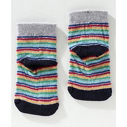Cute Walk by Babyhug Ankle Length Anti Bacterial Socks Vehicle Design Pack of 3 - Blue Grey