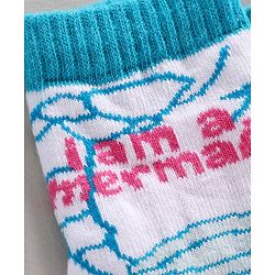 Cute Walk by Babyhug Anti Bacterial Ankle Length  Socks Multi Design Pack of 2 - Blue