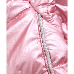 Babyhug Full Sleeves Hooded Padded Jacket - Pink