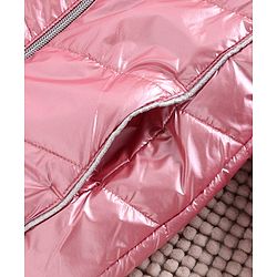 Babyhug Full Sleeves Hooded Padded Jacket - Pink