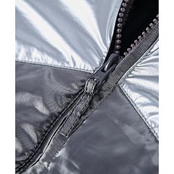 Babyhug Full Sleeves Hooded Winter Wear Padded Jacket - Silver Grey
